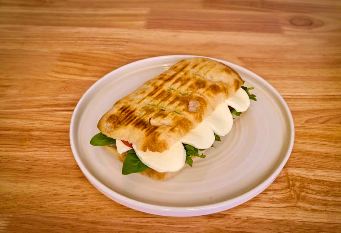Focaccia med mozzarella